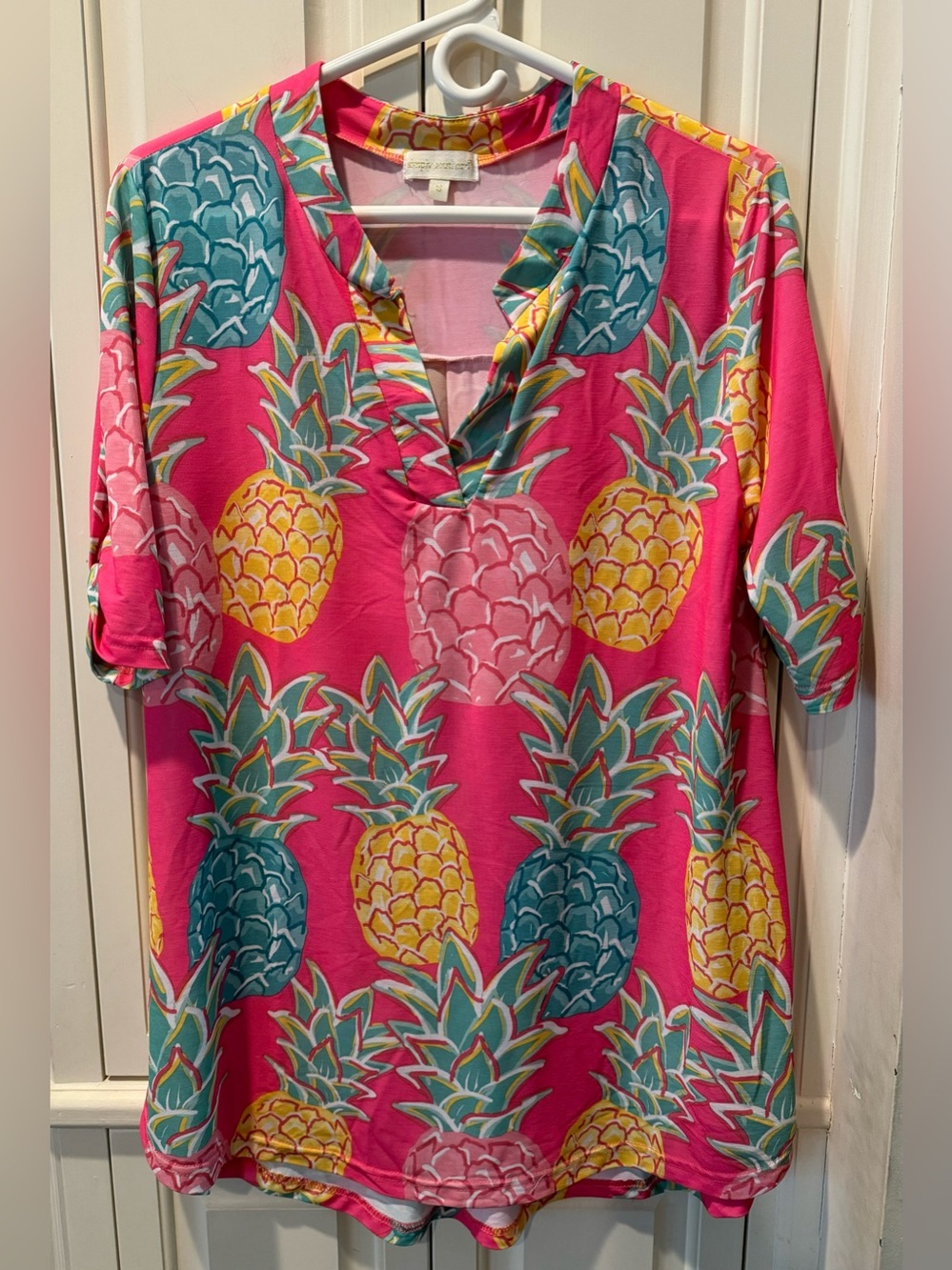 Women’s Simply Southern Tropical Pineapple Tunic Top / Swimsuit Coverup- Size S